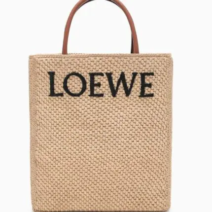 Loewe Raffia A4 Logo Tote Bag