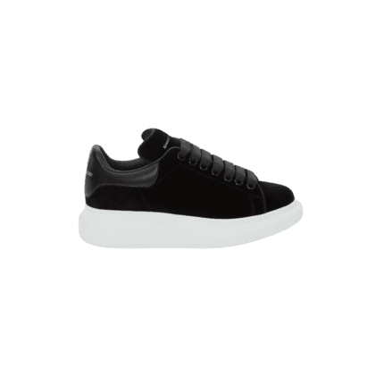 Alexander McQueen Black Velvet Oversized Sneaker