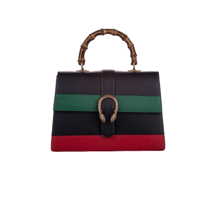 Gucci Black Large Dionysus Bamboo Top Handle Satchel