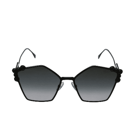Fendi Pentagon Black Studded Sunglasses