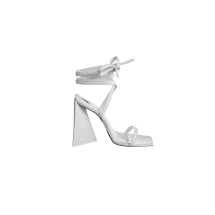 The Attico Isa Vinyl & Leather Sandal