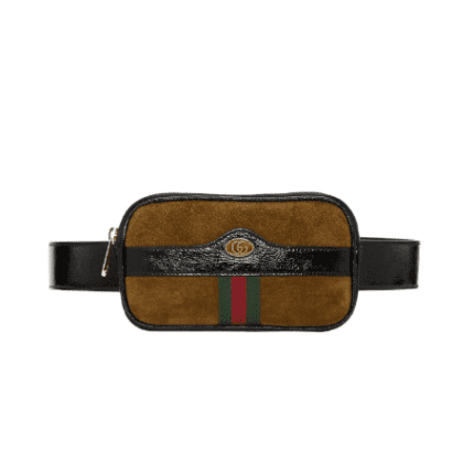 Gucci Brown Small Suede Ophidia Belt Bag