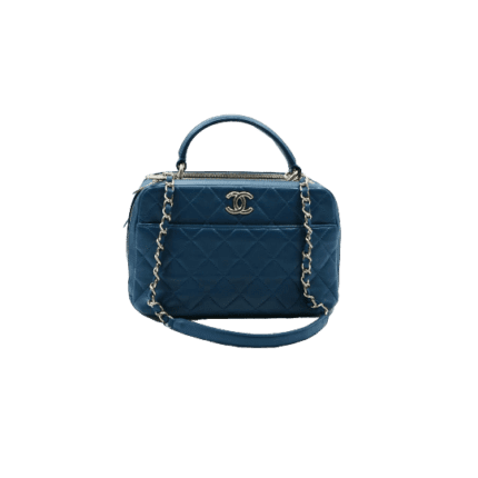 Chanel CC Trendy Small Bowling Bag in Blue