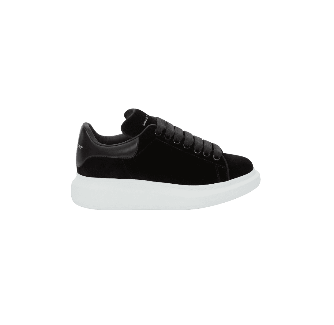 En trofast appel skål Alexander McQueen Black Velvet Oversized Sneaker – Pre Porter