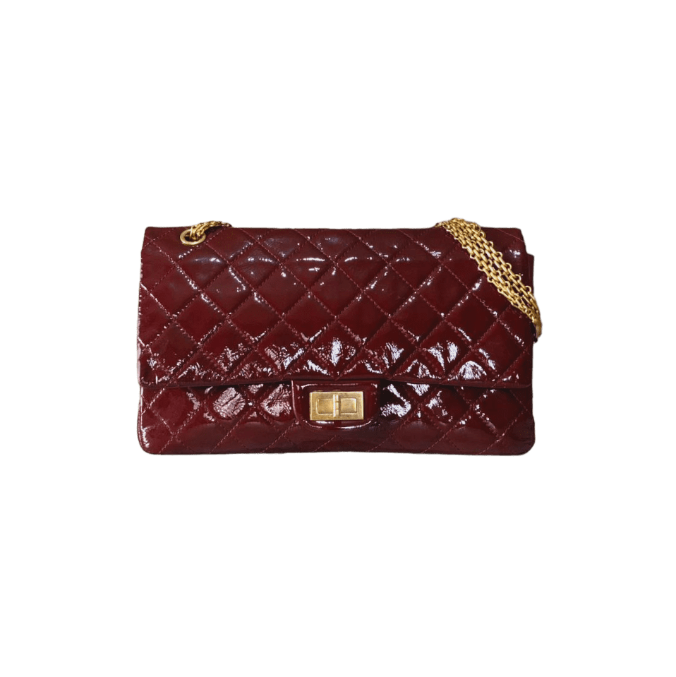 chanel patent leather handbag shoulder