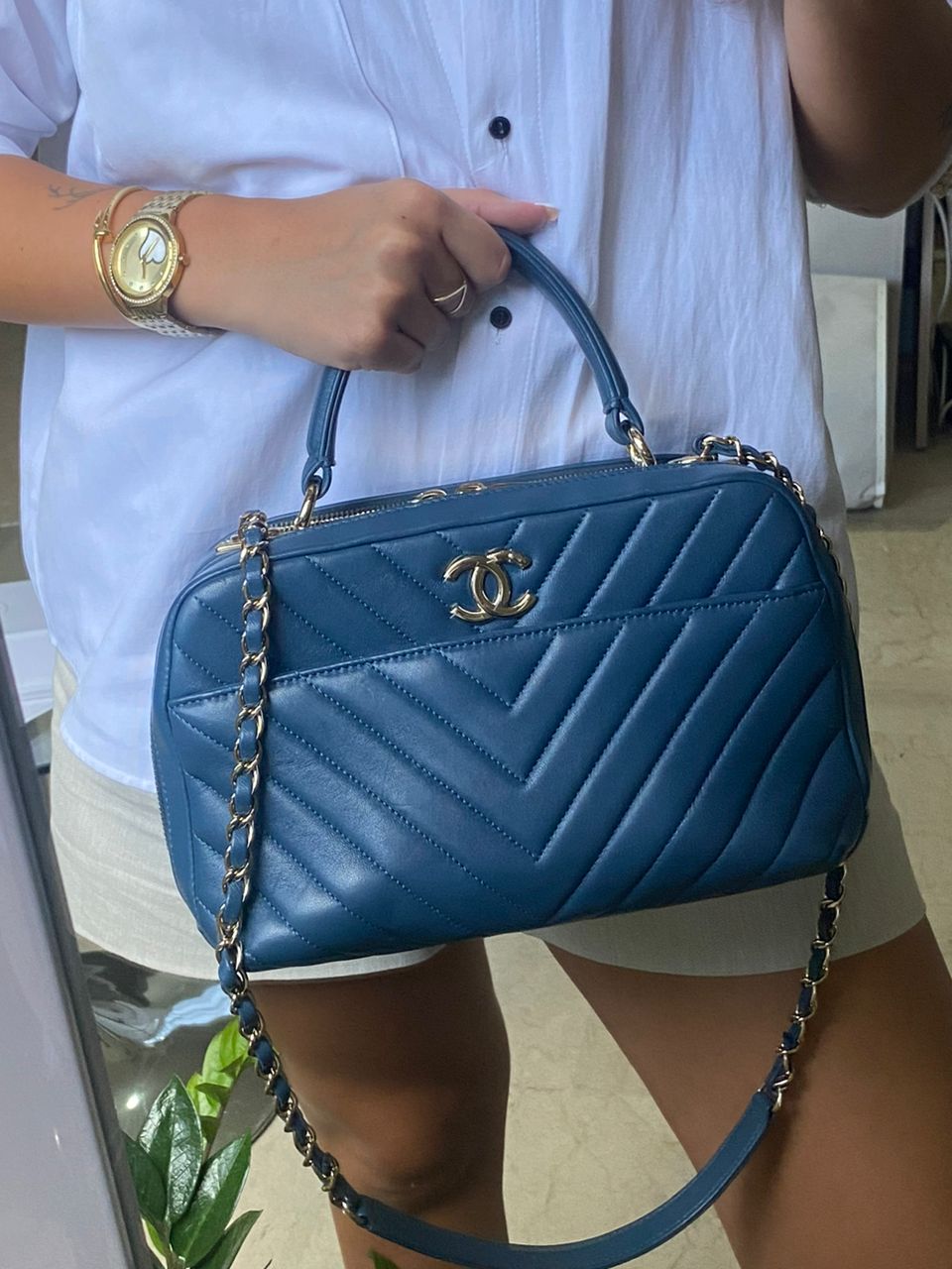 Chanel Medium Trendy CC Handle Bag - Blue Handle Bags, Handbags - CHA931429